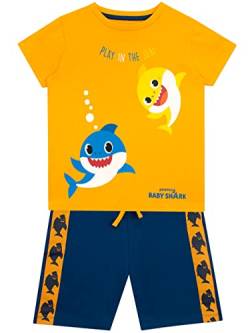 Pinkfong Jungen T-Shirt und Shorts Set Baby Shark Mehrfarbig 104 von Pinkfong