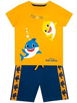 Pinkfong Jungen T-Shirt und Shorts Set Baby Shark Mehrfarbig 86 von Pinkfong