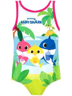 Pinkfong Mädchen Baby Shark Badeanzug Rosa 110 von Pinkfong