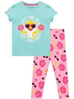 Pinkfong Mädchen T-Shirt und Leggings Set Baby Shark Mehrfarbig 86 von Pinkfong