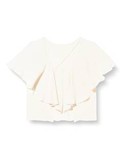 Pinko Damen Botanico Crepe De Chine Bluse T-Shirt, N96_Rauchweiß, 38 cm von Pinko