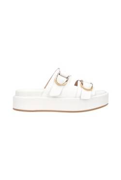 Pinko Damen Calf Leather Sandale, joghurt, 36 EU von Pinko