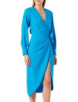 Pinko Damen Geeignet für flüssiges Kreppenkleid Kleid, F71_Dirtoriumblau, 34 von Pinko