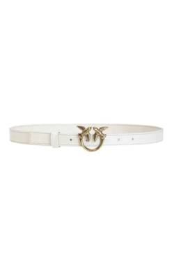 Pinko Damen Love Berry H2 Belt Kalbsleder Set Gürtel, Z14q_Seide-Antik-Gold, M von Pinko