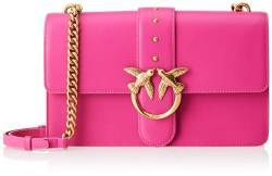 Pinko Damen Love One Classic CL Kalbsleder SE, N17q_pink pink Antique Gold von Pinko