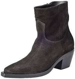 Pinko Damen Mozart Texano Suede Westernstiefel, Z99 Schwarz Limousine, 39 EU von Pinko