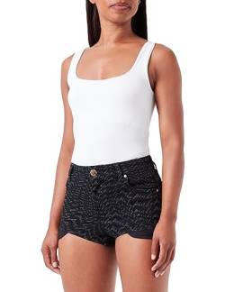 Pinko Damen NEOZOICO Short Denim Black LAS Badehose, Z99_Nero Limousine, von Pinko