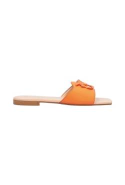 Pinko Damen Slipper Calf Leather Schiebe-Sandalen, Orange, 37 EU von Pinko