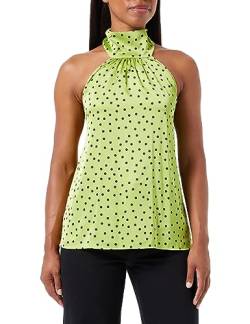 Pinko Damen Torcello Top Satin St.dots Irr Klassisches Hemd, SD1_Grün/Schwarz, Small von Pinko