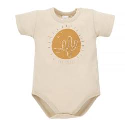 Pinokio Baby - Jungen Bodysuit Short Sleeve Pinokio Underwear, Ecru Free Soul Sun, 86 EU von Pinokio