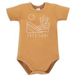 Pinokio Baby - Jungen Bodysuit Short Sleeve Pinokio Underwear, Yellow Desert, 80 EU von Pinokio