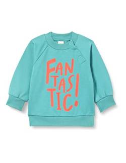 Pinokio Baby - Jungen with Snapls Sweatshirt, Turquoise Orange Flip, 74 EU von Pinokio