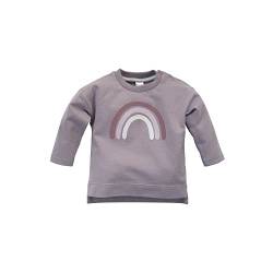 Pinokio Baby - Mädchen Happiness, 100% Cotton Grey, Girls Gr. 68-104 Sweatshirt, Grau, 74 EU von Pinokio