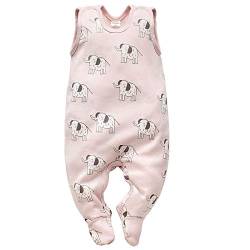 Pinokio Baby - Mädchen Pinokio Baby Wild Animals, 100% Katoen Roze met Olifant Meisjes Maat 50-68 SLEEPSUIT, Rosa, 50 EU von Pinokio