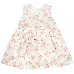 Pinokio Baby - Mädchen Summer Muslinum Dress, Écru Pink Summer Mood, 98 EU von Pinokio