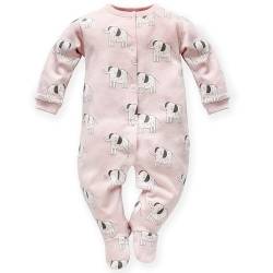 Pinokio Baby Overall Wild Animals, 100% cotton Pink with elephants, Girl Gr. 50-74 (50) von Pinokio