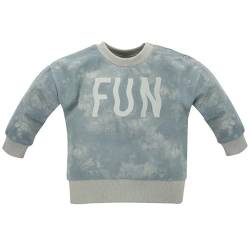 Pinokio Baby Sweatshirt Fun Time, 100% Cotton Blue, Boys Gr. 68-122 (74) von Pinokio