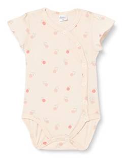 Pinokio Bodysuit Buttoned Short Sleeve Summer Garden, 100% Cotton Peach pink, Girls 56-74 (56) von Pinokio