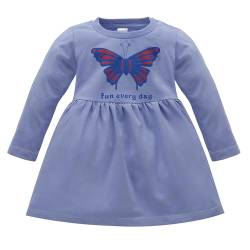 Pinokio Dress Imagine, Lavendel Schmetterlingsmuster, Mädchen 62-122 (104) von Pinokio