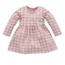 Pinokio Dress Romantic, 95% Cotton 5% Elastane, pink Checked, Girls 62-122 (116) von Pinokio