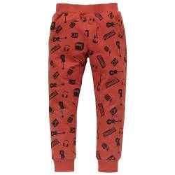 Pinokio Hose Lets Rock, rot musikmuster, Unisex 62-122 (116) von Pinokio