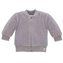 Pinokio Unisex Baby Pinokio Baby Jacket Hello, 80% Polyester, 20% Cotton Grey, Unisex Gr. 56-86 Sweatshirt, Grau, 68 EU von Pinokio