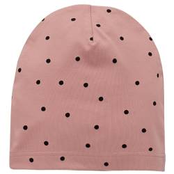 Pinokio dünne Beanie Mütze Tres Bien, rosa gepunktet, Mädchen, Gr 47-53(53) von Pinokio