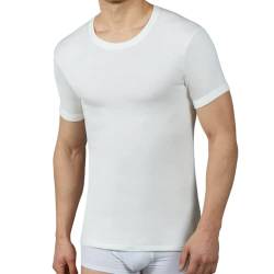 Pinuccio Venegoni Set mit 3 T-Shirts aus Baumwolle für Herren, Thermounterwäsche, Baumwolle auf der Haut, T-Shirt für Herren, Kurzarm, Winter, weißes Thermo-Shirt, hergestellt in Italien, weiß, XXL von Pinuccio Venegoni