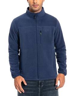 Pioneer Camp Herren Fleecejacke Full Zip Outdoor Polar Leicht Winddicht Jacke mit Reißverschluss Dunkleblau M von Pioneer Camp