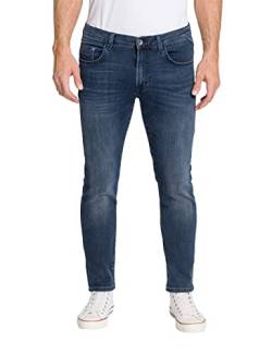 Pioneer Herren Hose 5 Pocket Stretch Denim Jeans, Blue/Black Used Buffies, 32W / 32L von Pioneer