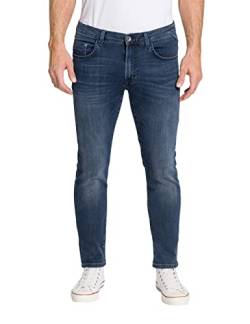 Pioneer Herren Hose 5 Pocket Stretch Denim Jeans, Blue/Black Used Buffies, 35W / 30L von Pioneer