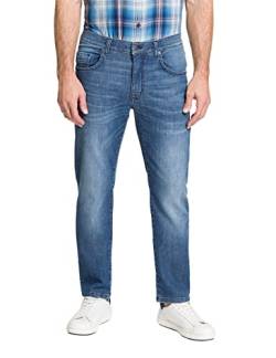 Pioneer Herren Hose 5 Pocket Stretch Denim Jeans, Blue Used Buffies, 30W / 30L von Pioneer