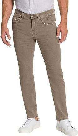 Pioneer Herren Hose 5 Pocket Stretch Denim Jeans, Light Brown Stonewash, 31W / 34L von Pioneer