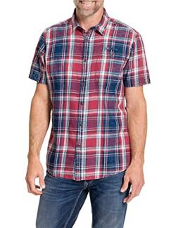 Pioneer Herren Shirt Kent Hemd, Garnet Rose Karo, 3XL von Pioneer