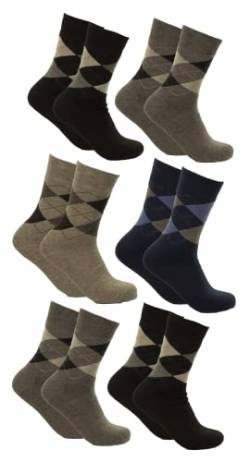 Piotrstrade 6 Paar Thermo Herren Socken mit Karo Muster warme Winter Business Socken aus Baumwolle von Piotrstrade