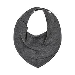 1402 Scarf bib -dribble tight -solid 121 Dark grey melange von Pippi