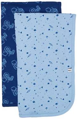 PIPPI Unisex Baby 2er Pack Decke für Wickeln, Spielen und Schutz geeignet Badebekleidungsset, Mehrfarbig (Estate Blue 722), (Herstellergröße:70X70) von Pippi
