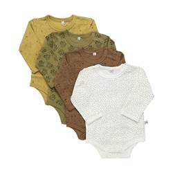 PIPPI Unisex Baby 4er Pack Body LS Kleinkind Unterwäsche-Satz, Tinsel, 80 von Pippi