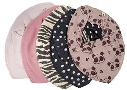 Pippi Babywear Halstücher - Baby Dreieckstücher/Lätzchen 5er Pack (*Dots + Panda rose) von Pippi