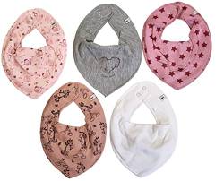 Pippi Unisex Baby Bandana bib - solid Halstuch (*Elefant + Einhorn) von Pippi