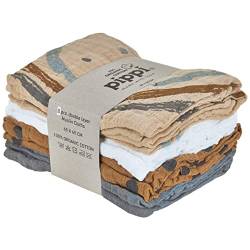 Pippi Unisex-Baby Organic Cloth Muslin Handkerchief, Sandshell, 65x65 von Pippi