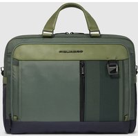 Piquadro 15.6 Zoll Laptoptasche aus recyceltem Stoff Verde von Piquadro