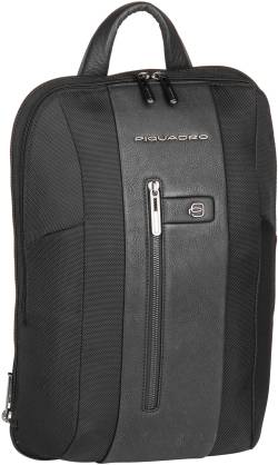 Piquadro Brief Slim Laptop Backpack 6383  in Schwarz (14 Liter), Rucksack / Backpack von Piquadro