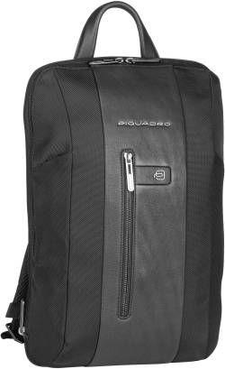 Piquadro Brief Slim Laptop Backpack 6384  in Schwarz (10 Liter), Rucksack / Backpack von Piquadro