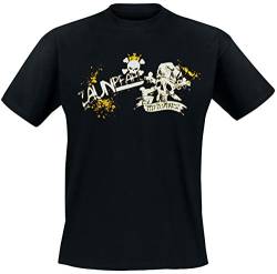 Piratenpapst Zaunpfahl T-Shirt, schwarz, Grösse XL von Piratenpapst