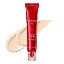 Pisamhid Red Ginseng Liquid Foundation - 30 g Soft Matte Liquid Foundation | Langlebiges, wasserfestes Oil Control Concealer Foundation Make-up, deckt Unreinheiten unter den Augenringen von Pisamhid