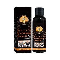 Pisamhid Weißes bis schwarzes Shampoo für Männer,Bart-Shampoo und Conditioner | Multiflorum Black Hair Dye Shampoo für graues, semipermanentes Haarfarbshampoo für änner von Pisamhid