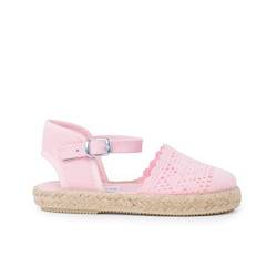 Pisamonas Durchbrochene Espadrilles Für Mädchen Mit Schnalle Größe 30 Farbe Rosa von Pisamonas