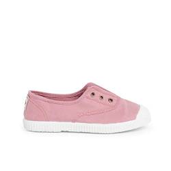 Pisamonas Leinwand-Sneakers Ohne Schnürsenkel Mit Gummispitze Größe 31 Farbe Rosa von Pisamonas