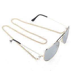Brillenketten 28,3 Zoll Gold Anti-Rutsch-Sonnenbrillenband Legierung Brillen Brillenkette Brillen Lanyards Lesebrillenband von Pissente